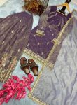 DESIGNER TWIL GOLD NET EMBROIDERY SEQUENCE WORK TOP PALAZZO WITH DUPATTA FESTIVAL WEAR WHOLESALE PRICE ETHNIC GRAMENT (7)