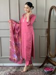 DESIGNER VISCOSA CHANDERI SEQUENCE CODING EMBROIDERY WORK TOP PANT WITH DUPATTA FESTIVAL WEAR WHOLESALE PRICE ETHNIC GARMENT (6)