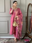 DESIGNER VISCOSA CHANDERI SEQUENCE CODING EMBROIDERY WORK TOP PANT WITH DUPATTA FESTIVAL WEAR WHOLESALE PRICE ETHNIC GARMENT (6)