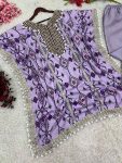 FANCY CHINON SILK EMBROIDERY SEQUENCE DIGITAL PRINT WORK KAFTAN PALAZZO FESTIVAL WEAR WHOLESALE PRICE ETHNIC GARMENT (16)