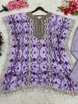 FANCY CHINON SILK EMBROIDERY SEQUENCE DIGITAL PRINT WORK KAFTAN PALAZZO FESTIVAL WEAR WHOLESALE PRICE ETHNIC GARMENT (16)