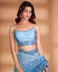 FANCY GEORGETTE EMBROIDERY SEQUENCE THREAD WORK SAREE WITH UNSTITCHED BLOUSE PARTY WEAR WHOLESALE PRICE ETHNIC GARMENT (4)