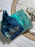 FANCY JIMMY CHOO EMBROIDERY THREAD WORK SAREE WITH STITCHED BLOUSE FESTIVAL WEAR WHOLEALE PRICE ETHNIC GARMENT3) (3)