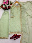 FANCY JIMMY CHOO SEQUENCE EMBROIDERY WORK TOP PALAZZO WITH DUPATTA FESTIVAL WEAR WHOLESALE PRICE ETHNIC GARMENT (3)