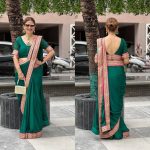 FANCY RANGOLI SILK EMBROIDERY LACE BORDER WORK READY TO WEAR SAREE WITH STITCHED BLOUSE FESTIVAL WEAR WHOLESALE PRICE ETHNIC GARMENT (13)