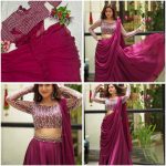 FANCY RANGOLI SILK PLAIN LEHENGA DUPATTA WITH EMBROIDERY CODING WORK STITCHED BLOUSE PARTY WEAR WHOLESALE PRICE ETHNIC GARMENT (5)