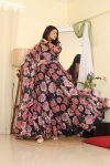 FANCY TABBY SILK DIGITAL PRINTED FLAIRED GOWN BOTTOM WITH DUPATTA PARTY WEAR WHOLESALE PRICE ETHNIC GARMENT (3)