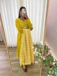 FANCY VISCOSE MUSLIN SILK EMBROIDERY WORK GOWN BOTTOM WITH DUPATTA PARTY WEAR WHOLESALE PRICE ETHNIC GARMENT (9)