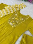 FANCY VISCOSE MUSLIN SILK EMBROIDERY WORK GOWN BOTTOM WITH DUPATTA PARTY WEAR WHOLESALE PRICE ETHNIC GARMENT (9)