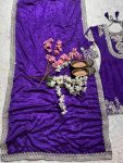 FASHIONABLE CHINON SILK EMBROIDERY SEQUENCE WORK TOP PALAZZO WITH DUPATTA PARTY WEAR WHOLESALE PRICE ETHNIC GARMENT (4)