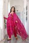 FASHIONABLE DELTA SILK PRINTED ALIA CUT TOP BOTTOM WITH DUPATTA PARTY WEAR WHOLESALE PRICE ETHNIC GARMENT (3)