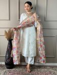 FASHIONABLE VISCOSE NYLON BUTTI EMBROIDERY WORK TOP BOTTOM WITH DUPATTA PARTY WEAR WHOLESALE PRICE ETHNIC GARMENT (5)