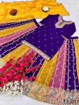 LATEST GEORGETTE EMBROIDERY SEQUNCE CODING WORK TOP LEHENGA WITH DUPATTA PARTY WEAR WHOLESALE PRICE ETHNIC GARMENT (6)