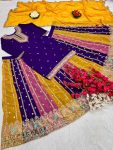 LATEST GEORGETTE EMBROIDERY SEQUNCE CODING WORK TOP LEHENGA WITH DUPATTA PARTY WEAR WHOLESALE PRICE ETHNIC GARMENT (6)