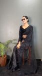 LATEST SOFT SATIN AND NET SEQUENCE BOREDR WORK SAREE WITH UNSTITCHED BLOUSE PARTY WEAR WHOLESALE PRICE ETHNIC GARMENT (12)
