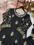 NEW ARRIVAL CHINNON EMBROIDERY SEQUENCE WORK TOP SHARARA WITH DUPATTA PARTY WEAR WHOLESALE PRICE ETHNIC GARMENT (3)