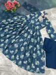 NEW ARRIVAL CHINON DIGITAL PRINTED GOWN BOTTOM WITH DUPATTA PARTY WEAR WHOLESALE PRICE ETHNIC GARMENT (4)