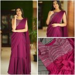 NEW ARRIVAL RANGOLI SILK EMBROIDERY SEQUENCE WORK READY TO WEAR GOWN SAREE PARTY WEAR WHOLESALE PRICE ETHNIC GARMENT (4)