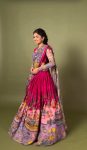 RICH LOOK CREPE KALAMKARI PRINT WORK LEHENGA CHOLI WITH DUPATTA FESTIVAL WEAR WHOLESALE PRICE ETHNIC GARMENT (8)