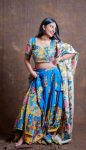 RICH LOOK CREPE KALAMKARI PRINT WORK LEHENGA CHOLI WITH DUPATTA FESTIVAL WEAR WHOLESALE PRICE ETHNIC GARMENT (4)