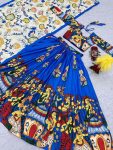 RICH LOOK CREPE KALAMKARI PRINT WORK LEHENGA CHOLI WITH DUPATTA FESTIVAL WEAR WHOLESALE PRICE ETHNIC GARMENT (4)