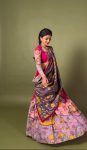 RICH LOOK CREPE KALAMKARI PRINT WORK LEHENGA CHOLI WITH DUPATTA FESTIVAL WEAR WHOLESALE PRICE ETHNIC GARMENT (8)