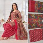 TREANDING COTTON PRINT WORK TOP PATIYALA PANT WITH DUPATTA CASUAL WEAR WHOLESALE PRICE ETHNIC GARMENT (9)