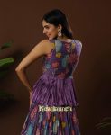 TREANDING CREPE KALAMKARI PRINT WORK TOP LEHENGA FESTIVAL WEAR WHOLESALE PRICE ETHNIC GARMENT (2)