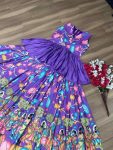 TREANDING CREPE KALAMKARI PRINT WORK TOP LEHENGA FESTIVAL WEAR WHOLESALE PRICE ETHNIC GARMENT (2)
