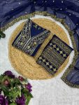 TREANDING GEORGETTE EMBROIDERY WORK TOP SHARARA WITH DUPATTA FESTIVAL WEAR WHOLESALE PRICE ETHNIC GARMENT (4)