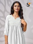 TREANDING RAYON EMBROIDERY WORK READY TO WEAR TOP CASUAL WEAR WHOLESALE PRICE ETHNIC GARMENT (18)