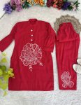 TREANDING ROMAN SILK EMBROIDERY WORK CO-ORD SET CASUAL WEAR WHOLESALE PRICE ETHNIC GARMENT (6)