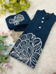 TREANDING ROMAN SILK EMBROIDERY WORK CO-ORD SET CASUAL WEAR WHOLESALE PRICE ETHNIC GARMENT (9)