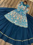 TRENDING FIYONA SILK PRINTED LACE WORK TOP WITH LEHENGA PARTY WEAR WHOLESALE PRICE ETHNIC GARMENT (10)