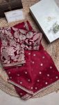 TRENDING JIMMY CHOO EMBROIDERY SEQUENCE WORK SAREE WITH UNSTITCHED BLOUSE PARTY WEAR WHOLESALE PRICE ETHNIC GARMENT (8)