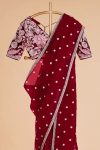 TRENDING JIMMY CHOO EMBROIDERY SEQUENCE WORK SAREE WITH UNSTITCHED BLOUSE PARTY WEAR WHOLESALE PRICE ETHNIC GARMENT (8)