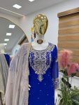 3TRENDING GEORGETTE CODING SEQUENCE EMBROIDERY WORK TOP SHARARA WITH DUPATTA PARTY WEAR WHOLESALE PRICE ETHNIC GARMENT (24)