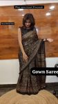 ATTRACTIVE CHINON SILK DIGITAL PRINT WORK READY TO WEAR GOWN SAREE PARTY WEAR WHOLESALE PRICE ETHNIC GARMENT (3)