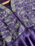ATTRACTIVE CHINON SILK SEQUENCE EMBROIDERY THREAD WORK TOP SHARARA WITH DUPATTA FESTIVAL WEAR WHOLESALE PRICE ETHNIC GARMENT 1 (3)
