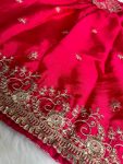 ATTRACTIVE CHINON SILK SEQUENCE EMBROIDERY THREAD WORK TOP SHARARA WITH DUPATTA FESTIVAL WEAR WHOLESALE PRICE ETHNIC GARMENT (22)
