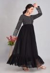 ATTRACTIVE GEORGETTE EMBROIDERY WORK READY TO WEAR GOWN FESTIVAL WHOLESALE PRICE ETHNIC GARMENT (3)