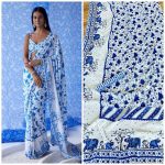 ATTRACTIVE GEORGETTE PRINTED WORK SAREE WITH UNSTITCHED BLOUSE PARTY WEAR WHOLESALE PRICE ETHNIC GARMENT (3)