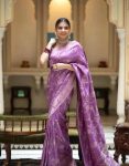 ATTRACTIVE LICHI SILK ZARI WEAVING WORK SAREE WITH UNSTITCHED BLOUSE FESTIVAL WEAR WHOLESALE PRICE ETHNIC GARMENT (18)