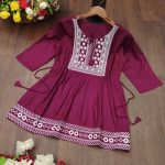 ATTRACTIVE RAYON EMBROIDERY WITH BOTH SIDE DORI WORK READY TO WEAR TOP OFFICE WEAR WHOLESALE PRICE ETHNIC GARMENT (7)