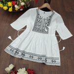 ATTRACTIVE RAYON EMBROIDERY WITH BOTH SIDE DORI WORK READY TO WEAR TOP OFFICE WEAR WHOLESALE PRICE ETHNIC GARMENT (20)