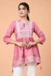 ATTRACTIVE RAYON EMBROIDERY WITH BOTH SIDE DORI WORK READY TO WEAR TOP OFFICE WEAR WHOLESALE PRICE ETHNIC GARMENT1 (4)
