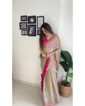 ATTRACTIVE TWO TONE TISSUE EMBROIDERY LACE WORK SAREE WITH UNSTITCHED BLOUSE PARTY WEAR WHOLESALE PRICE ETHNIC GARMENT (4)