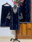 ATTRACTIVE VELVET SEQUENCE WORK TOP PALAZZO WITH DUPATTA FESTIVAL WEAR WHOLESALE PRICE ETHNIC GARMENT (7)