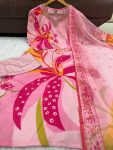 ATTRACTIVE VISCOSE MUSLIN PRINT WORK TOP BOTTOM WITH DUPATTA FESTIVAL WEAR WHOLESALE PRICE ETHNIC GARMENT (3)