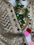 DESIGNER BUTTERFLY NET EMBROIDERY FOIL THREAD STONE WORK SAREE WITH UNSTITCHED BLOUSE PARTY WHOLESALE PRICE ETHNIC GARMENT 3 (7)